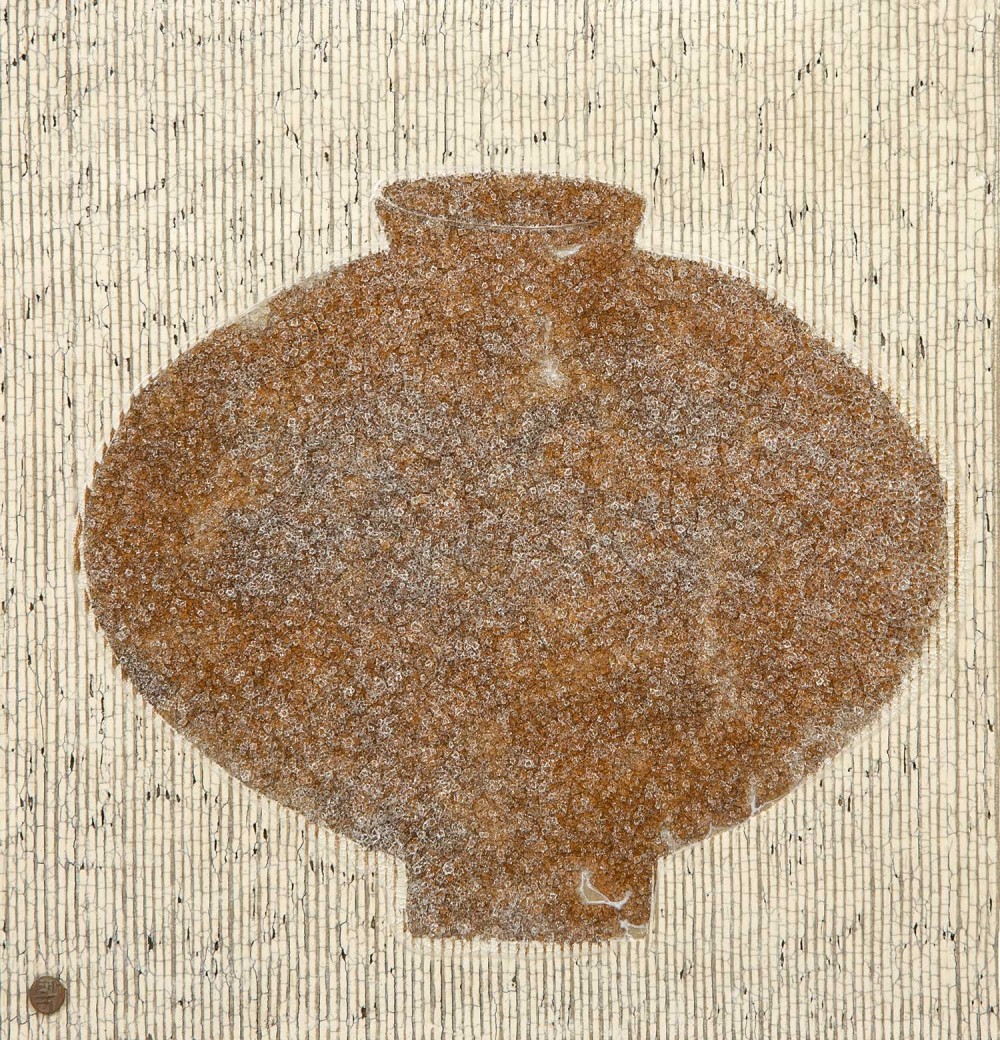 <비추다> 혼합토,화장토,빙열유, 1230 ℃ 소성, 2018