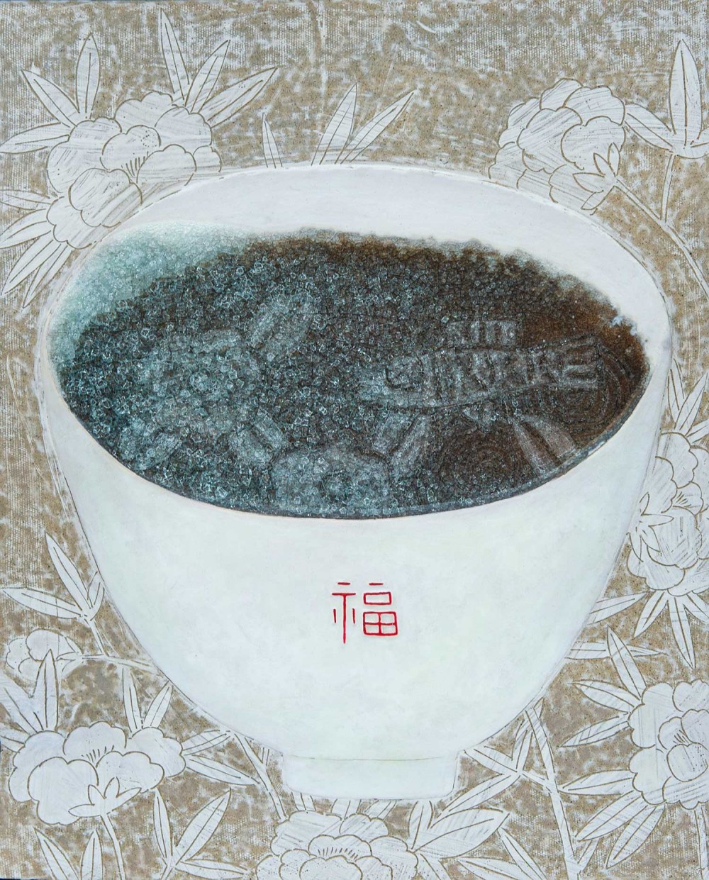 <담다>  혼합토,화장토,빙열유,안료 1230℃소성 2021