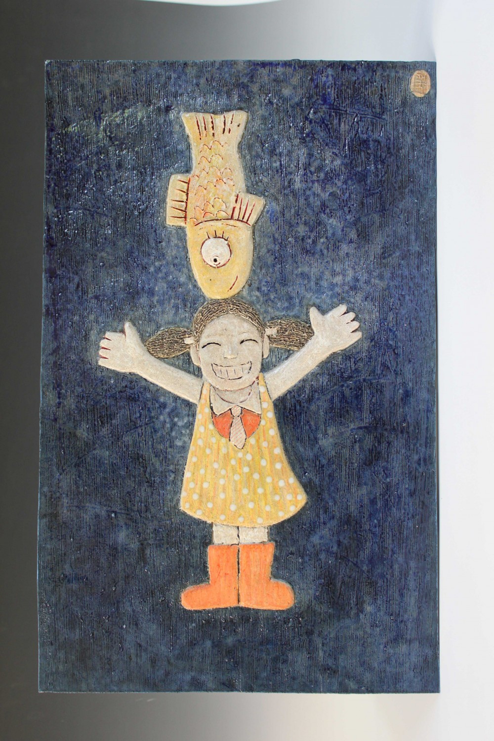 <함께 놀아요> 혼합토, 점토안료, 1230 ℃ 소성, 2011