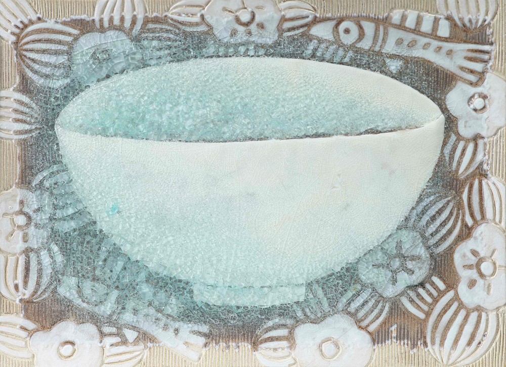 <담다> 혼합토,점토안료,빙열유 1230℃ 소성 2023