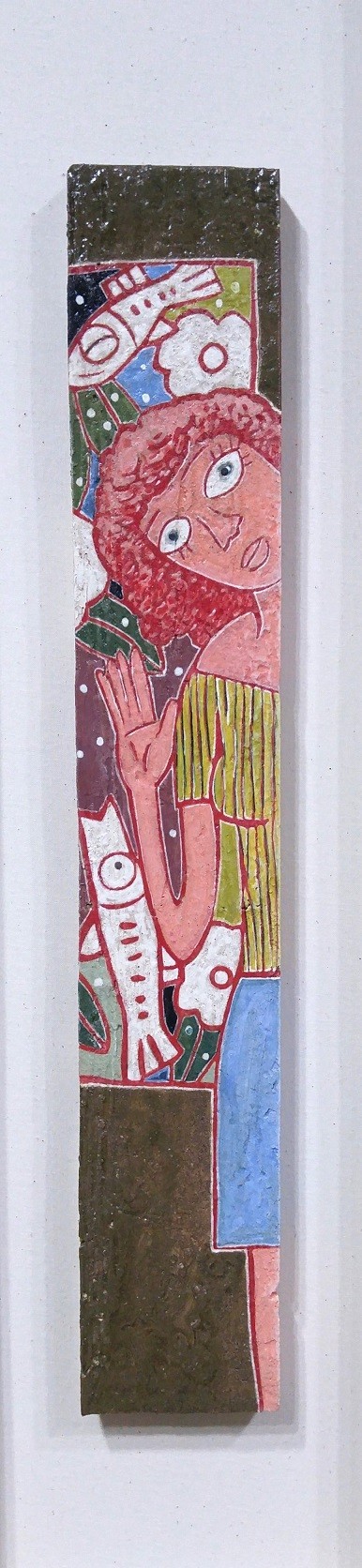 <향기> 혼합토,점토안료 1230℃ 소성 2013