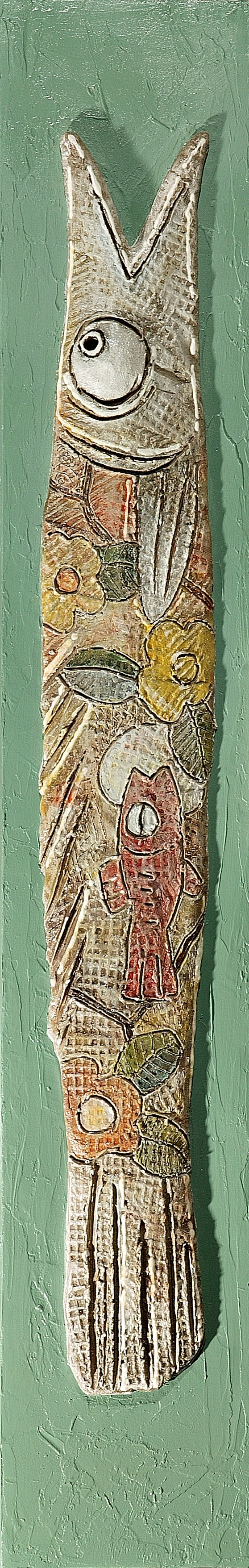 <꿈을 향해> 혼합토,점토안료,나무 1230℃ 소성 2011